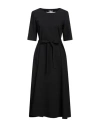 Camicettasnob Woman Midi Dress Black Size 4 Polyester, Viscose, Elastane
