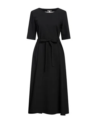 Camicettasnob Woman Midi Dress Black Size 4 Polyester, Viscose, Elastane