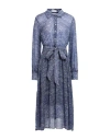Camicettasnob Woman Midi Dress Blue Size 10 Viscose In Blue