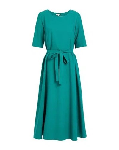 Camicettasnob Woman Midi Dress Emerald Green Size 6 Polyester, Viscose, Elastane