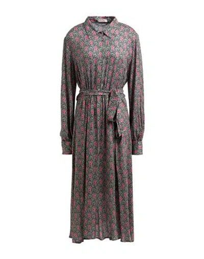 Camicettasnob Woman Midi Dress Grey Size 10 Viscose