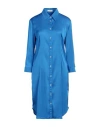 Camicettasnob Woman Midi Dress Light Blue Size 8 Viscose, Elastane