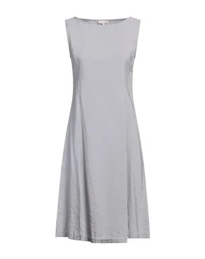 Camicettasnob Woman Midi Dress Light Grey Size 6 Viscose, Polyester