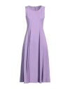 Camicettasnob Woman Midi Dress Mauve Size 8 Viscose, Polyester In Purple