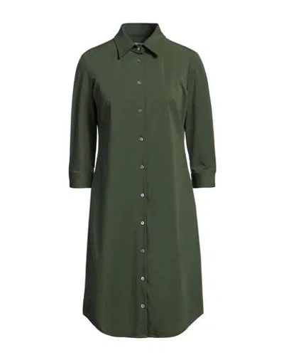 Camicettasnob Woman Midi Dress Military Green Size 8 Polyamide, Elastane