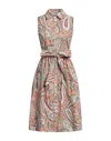 Camicettasnob Midi Dresses In Orange
