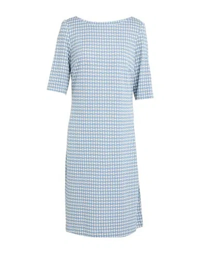 Camicettasnob Woman Midi Dress Pastel Blue Size 6 Viscose, Polyester, Elastane