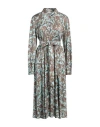 Camicettasnob Woman Midi Dress Sky Blue Size 8 Viscose In Blue
