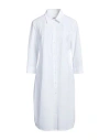 Camicettasnob Woman Midi Dress White Size 12 Polyamide, Elastane