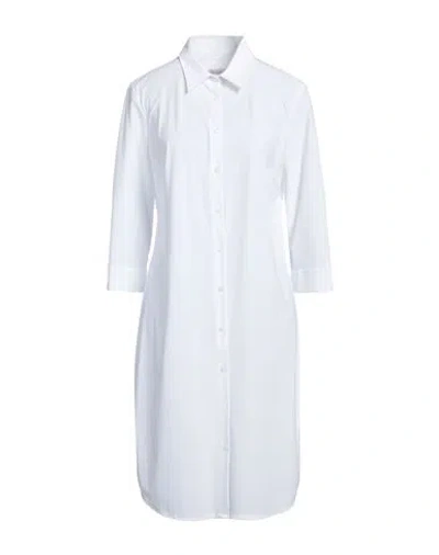 Camicettasnob Woman Midi Dress White Size 12 Polyamide, Elastane In White