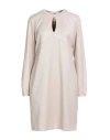 Camicettasnob Woman Mini Dress Beige Size 6 Polyester, Viscose, Elastane In Neutral