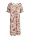 Camicettasnob Woman Mini Dress Brown Size 6 Viscose, Elastane