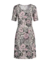 Camicettasnob Woman Mini Dress Charcoal Size 6 Viscose, Elastane In Grey