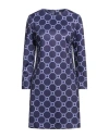 Camicettasnob Woman Mini Dress Dark Purple Size 10 Viscose, Polyester, Elastane