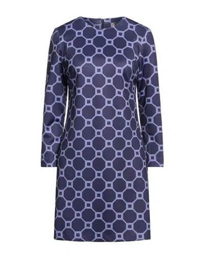 Camicettasnob Woman Mini Dress Dark Purple Size 10 Viscose, Polyester, Elastane