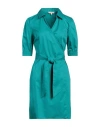 Camicettasnob Woman Mini Dress Deep Jade Size 4 Cotton In Green