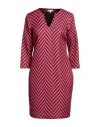 Camicettasnob Woman Mini Dress Fuchsia Size 6 Viscose, Polyester, Nylon In Pink