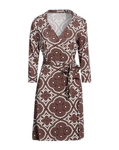 Camicettasnob Woman Mini Dress Garnet Size 6 Viscose, Elastane In Red