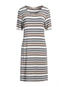 Camicettasnob Woman Mini Dress Grey Size 6 Viscose, Elastane In Grey
