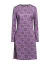 Camicettasnob Woman Mini Dress Mauve Size 6 Viscose, Polyester, Elastane In Purple