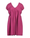 Camicettasnob Woman Mini Dress Mauve Size 6 Cotton, Elastane In Purple