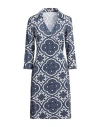 Camicettasnob Woman Mini Dress Midnight Blue Size 10 Viscose, Elastane