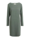Camicettasnob Woman Mini Dress Military Green Size 12 Polyester, Rayon, Elastane