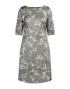 Camicettasnob Woman Mini Dress Military Green Size 6 Viscose, Elastane In Green