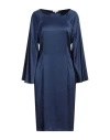 Camicettasnob Woman Mini Dress Navy Size 10 Viscose, Elastane