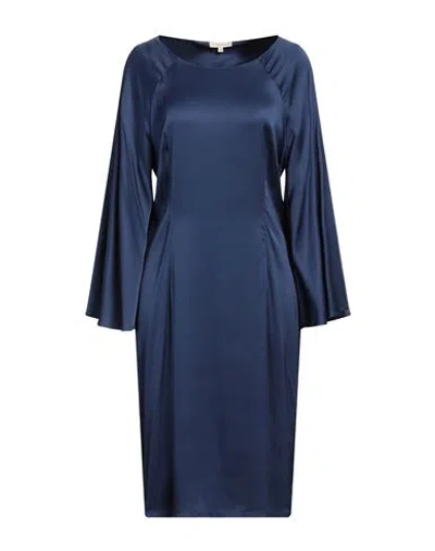 Camicettasnob Woman Mini Dress Navy Size 10 Viscose, Elastane