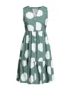 Camicettasnob Short Dresses In Sage Green