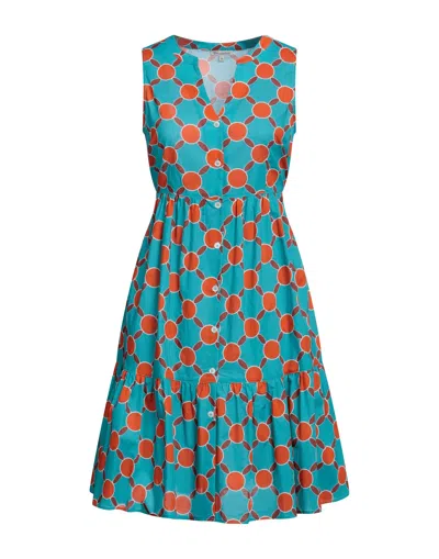 Camicettasnob Short Dresses In Blue