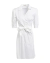 Camicettasnob Woman Mini Dress White Size 8 Cotton In White