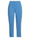 Camicettasnob Woman Pants Turquoise Size 6 Cotton, Polyester, Elastane In Blue