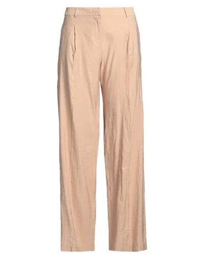 Camicettasnob Woman Pants Beige Size 6 Polyester, Viscose In Yellow