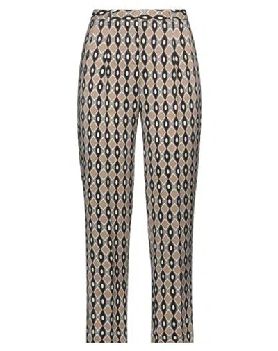 Camicettasnob Woman Pants Beige Size 6 Viscose, Elastane