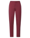 Camicettasnob Woman Pants Burgundy Size 8 Cotton, Polyamide, Elastane In Red