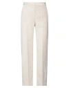 Camicettasnob Woman Pants Cream Size 10 Polyester, Polyamide, Elastane In White