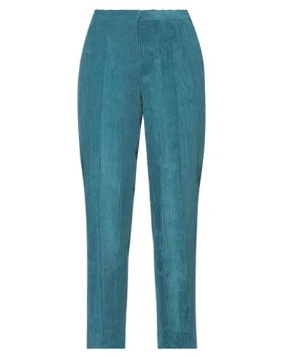 Camicettasnob Woman Pants Deep Teal Size 4 Polyester, Polyamide, Elastane In Green