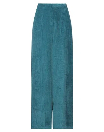 Camicettasnob Woman Pants Deep Teal Size 6 Polyester, Polyamide, Elastane In Green