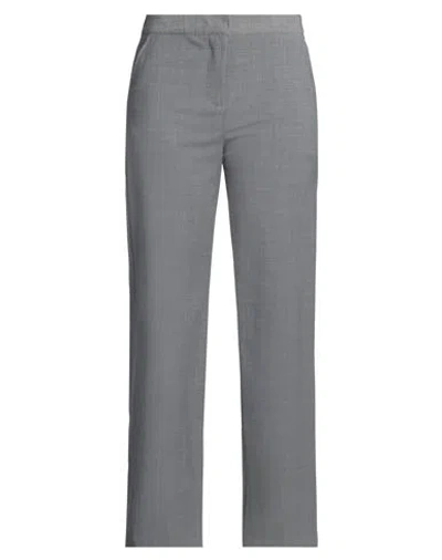 Camicettasnob Woman Pants Grey Size 6 Wool, Polyester, Elastane In Gray
