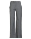 Camicettasnob Woman Pants Grey Size 6 Wool, Polyester, Elastane In Gray