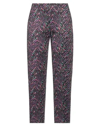 Camicettasnob Woman Pants Purple Size 6 Viscose, Polyester, Elastane