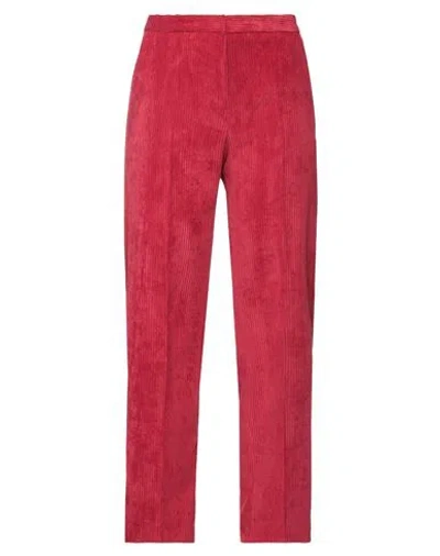 Camicettasnob Woman Pants Red Size 10 Polyester, Polyamide, Elastane