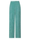 Camicettasnob Woman Pants Turquoise Size 4 Polyester, Polyamide, Elastane In Blue