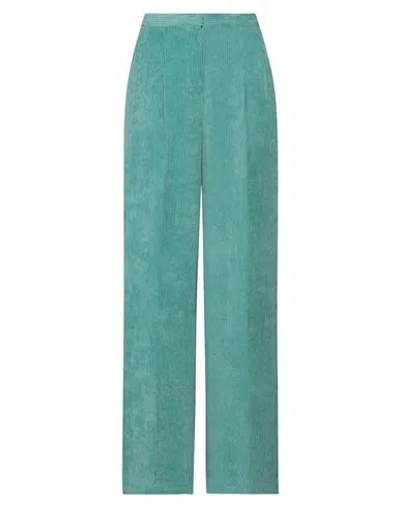 Camicettasnob Woman Pants Turquoise Size 4 Polyester, Polyamide, Elastane In Blue