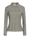 Camicettasnob Woman Polo Shirt Military Green Size 8 Viscose, Elastane