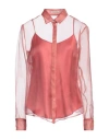 Camicettasnob Woman Shirt Antique Rose Size 12 Silk In Pink