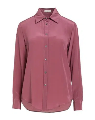 Camicettasnob Woman Shirt Antique Rose Size 6 Silk In Pink