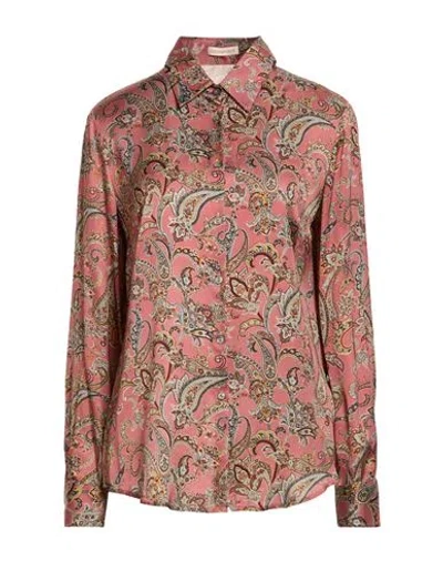 Camicettasnob Woman Shirt Antique Rose Size 8 Viscose In Pink